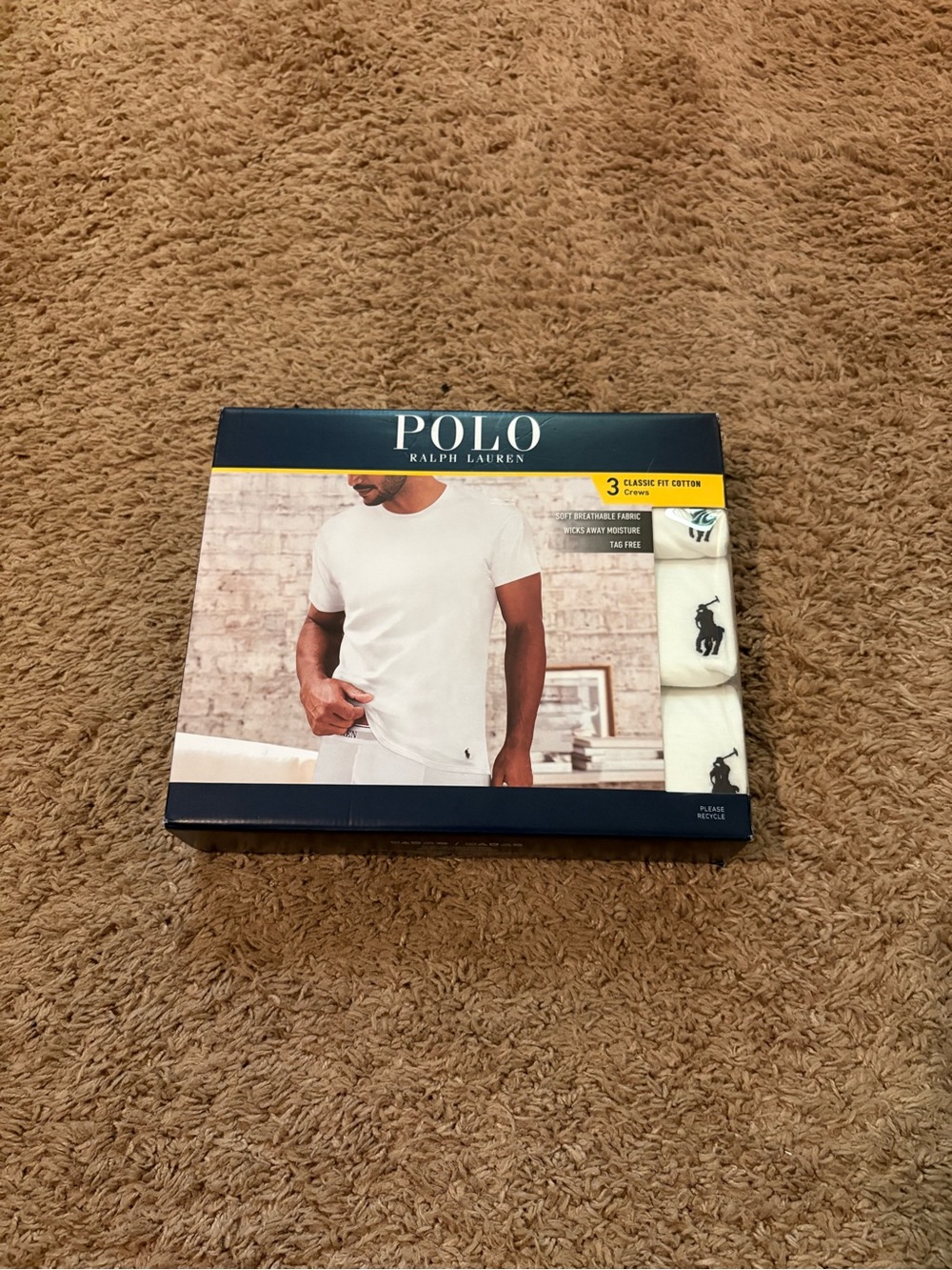 Polo by Ralph Lauren White Short Sleeve Crew Neck T-Shirts (3-Pack)